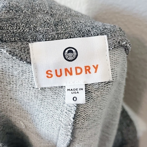 Sundry Side Stripe Jogger Pants Heather Grey Size 0/XS Drawstring - Picture 9 of 11